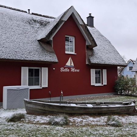 Modernes Reetdach-Ostseeferienhaus Bella Mare, Insel Usedom Mit Sauna, Kamin & Sonnenterrasse Zirchow Exterior photo